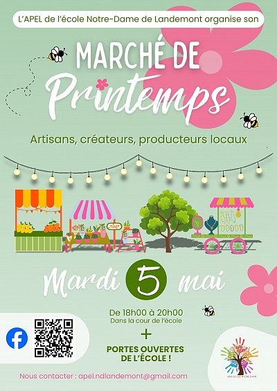 marché de printemps école Landemont